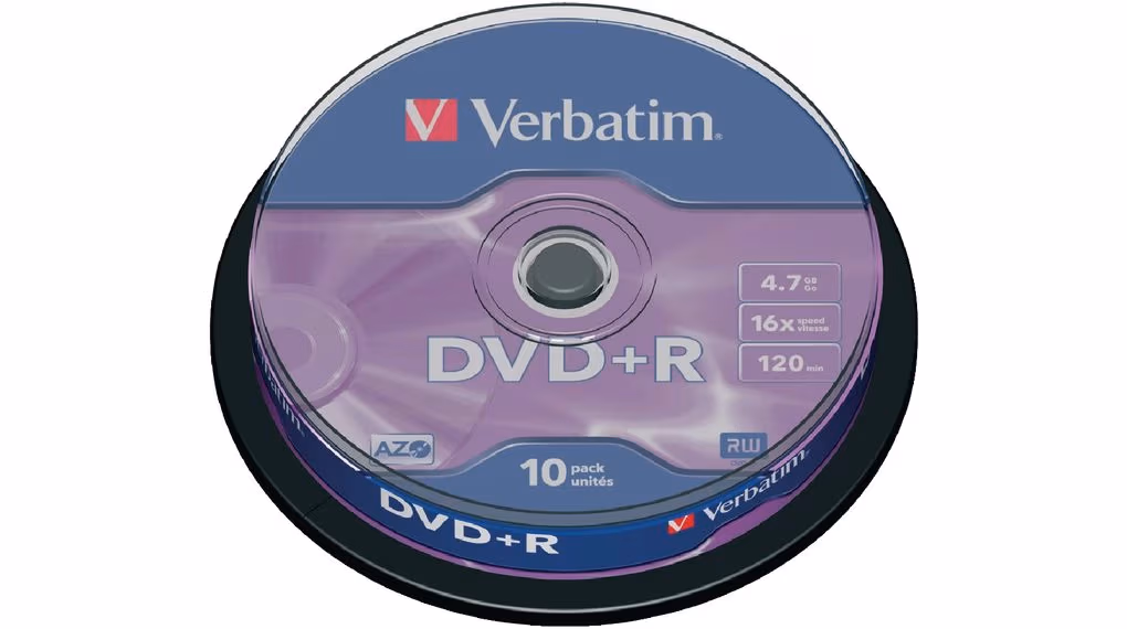 Verbatim DataLifePlus DVD+R AZO 4.7GB 16X MATT SILVER SURFAC - Spindle 10pcs.