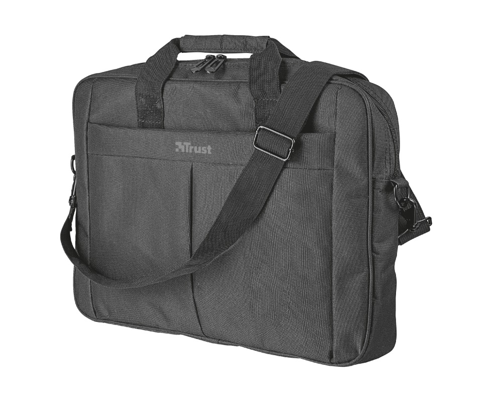 Trust NB bag 16” Primo Carry, large main compartment (385 x 315 mm) to fit most laptops with screens up to 16”, Zippered front compartment for charger, smartphone, wallet etc, Black photo 2