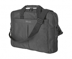 Trust NB bag 16” Primo Carry, large main compartment (385 x 315 mm) to fit most laptops with screens up to 16”, Zippered front compartment for charger, smartphone, wallet etc, Black thumbnav 2