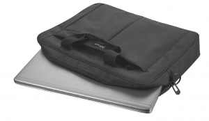 Trust NB bag 16” Primo Carry, large main compartment (385 x 315 mm) to fit most laptops with screens up to 16”, Zippered front compartment for charger, smartphone, wallet etc, Black thumbnav 4