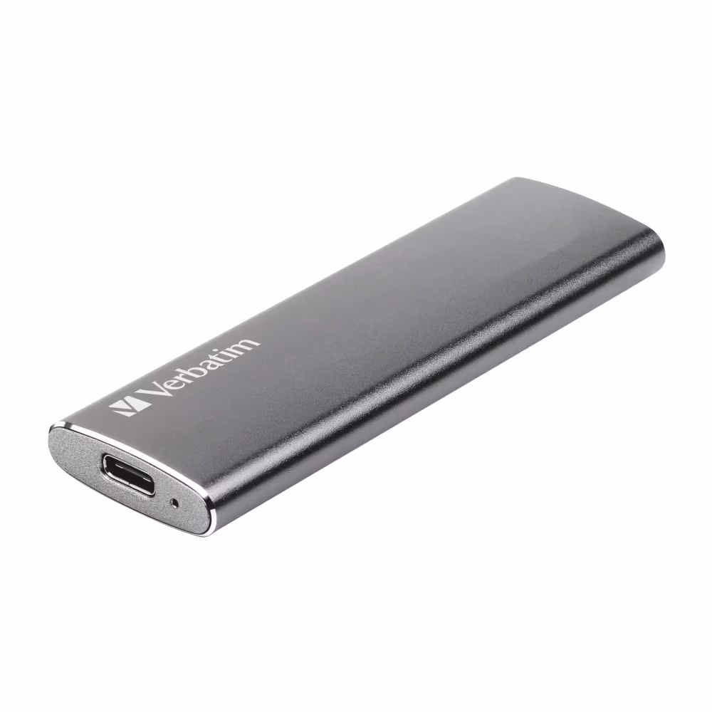 M.2 External SSD 120GB  Verbatim Vx500 USB 3.1 Gen 2, Sequential Read/Write: up to 500/430 MB/s, Windows®, Mac, PS4 and Xbox One compatible, Light, Portable, Durable, Ultra-compact aluminum housing, Low power consumption