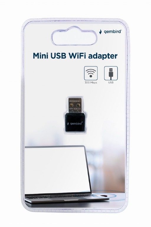 USB 2.0 / Wi-Fi 4 Адаптер / Gembird WNP-UA300-01 photo 4