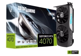 Видеокарта ZOTAC GeForce RTX 4070 Twin Edge OC / 12GB / GDDR6X / 192bit