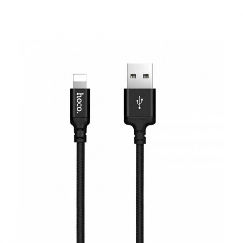 Cablu USB la Lightning HOCO  “X14 Times speed” / 1m / PVC / up to 2.0A / Black