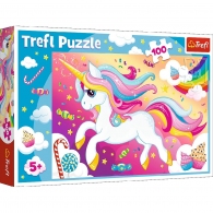 Trefl 16386 Puzzles 100 Beautiful Unicorn thumbnav 1