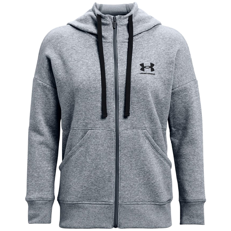 Hanorac Under Armour RIVAL FLEECE FZ HOODIE L Gri Femei photo 3