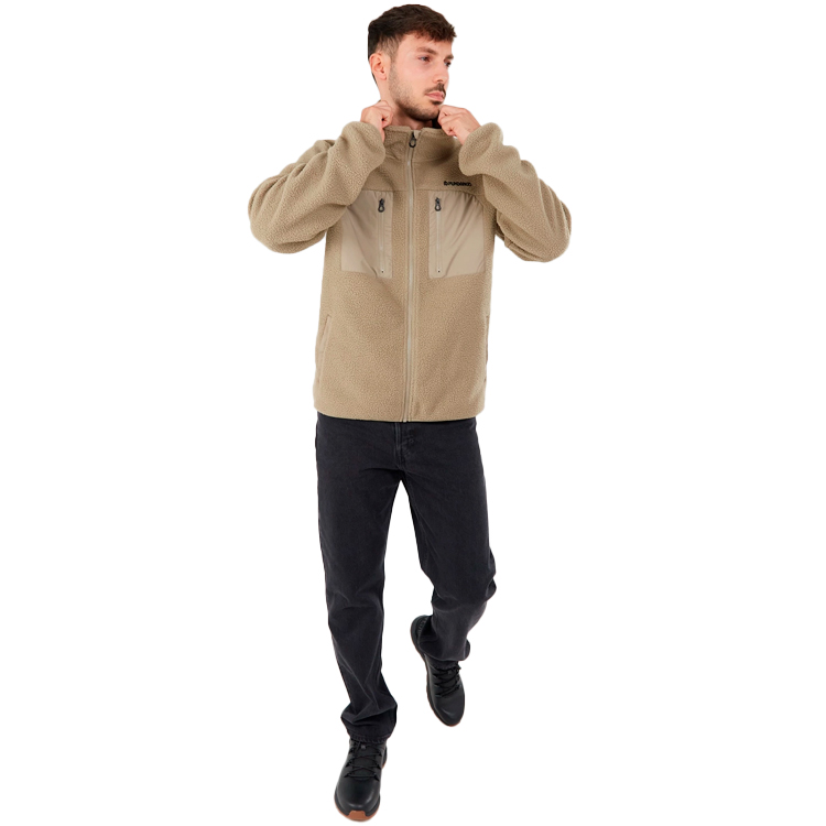 Hanorac pt bărbați Fundango Haven Hybrid Jacket S Bej photo 5