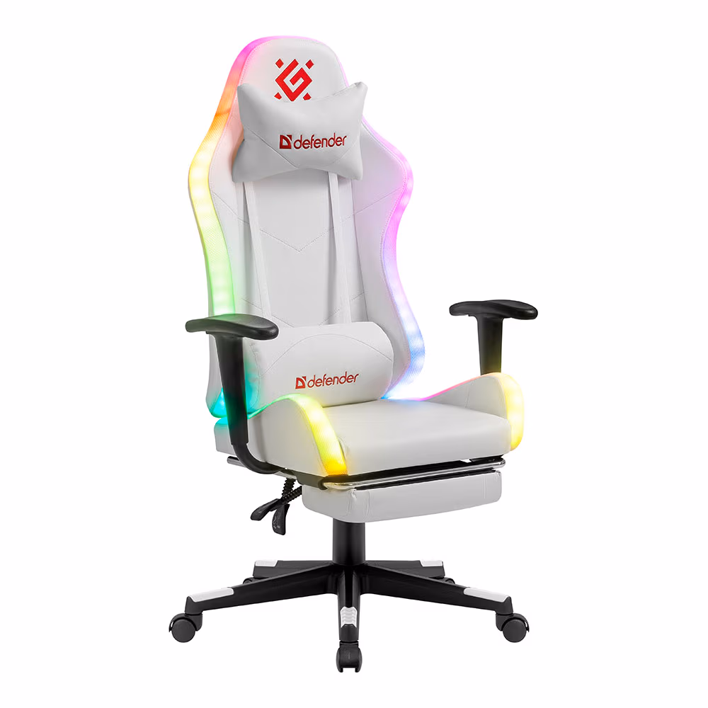 Scaun gaming Defender Watcher Alb 