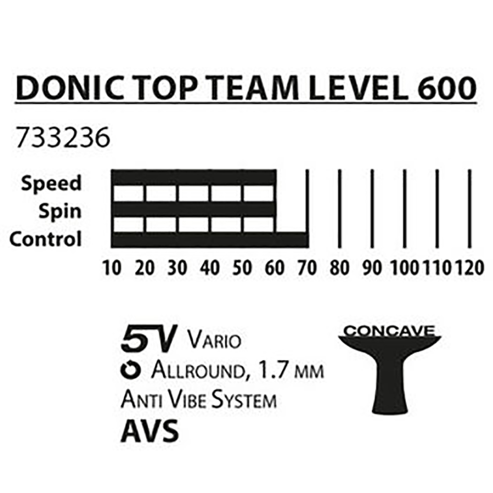 Ракетка для настольного тенниса Donic Top Team 600 photo 3