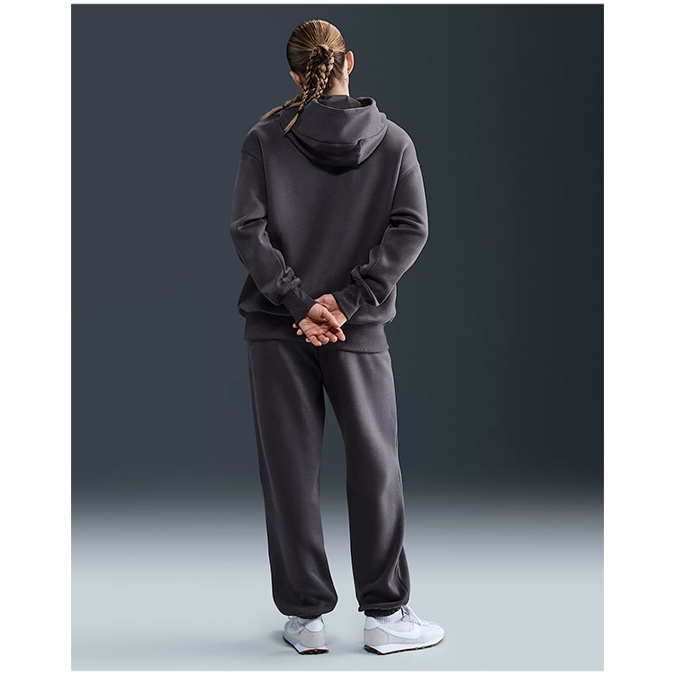 Jacheta Nike W NSW STYLE FLC PO HOODIE OS XL Gri Femei photo 4
