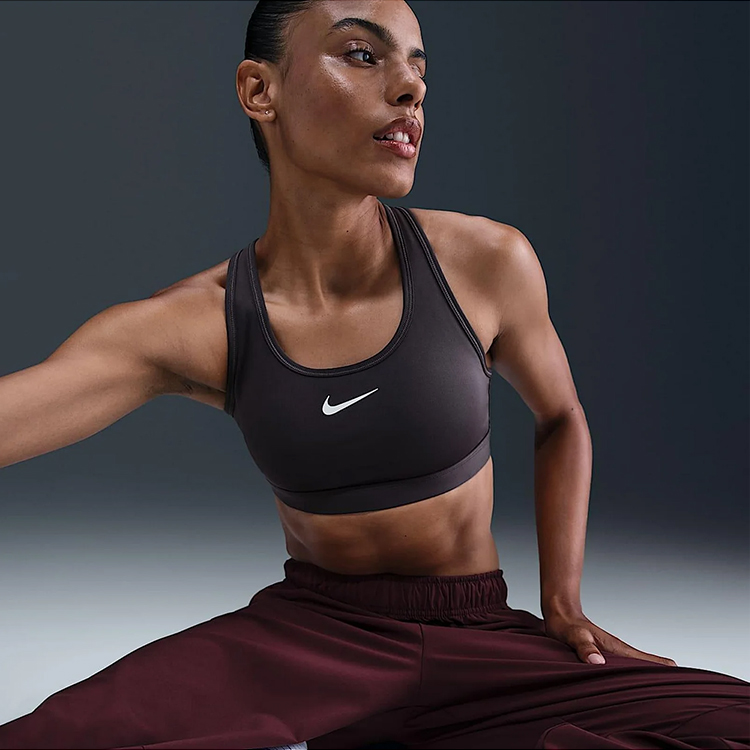 Bra sportive Nike W NK SWSH MED SPT BRA XS Gri Femei photo 2