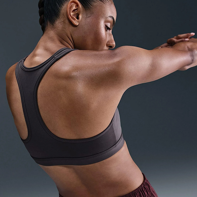 Bra sportive Nike W NK SWSH MED SPT BRA XS Gri Femei photo 3