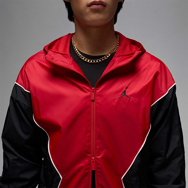 Hanorac pt bărbați Nike M J DRAFT JKT XS Negru-rosu photo 8