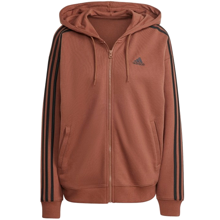 Hanorac Adidas W 3S FT FZ O HD HOODY FULLZIP 2XS Maro Femei photo 4