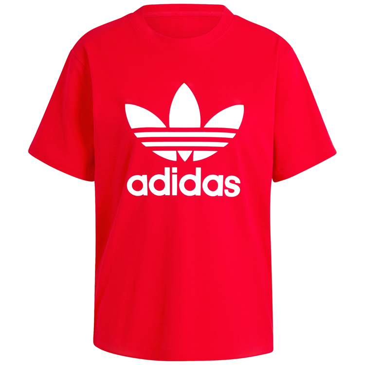Tricou Adidas TREFOIL TEE XS Rosu Femei photo 2