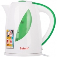 Чайник электрический Saturn ST-EK8437, 1.7 л, 2200 Вт, Белый/Зеленый