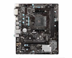 MSI B450M-A PRO MAX, Socket AM4, AMD B450, Dual 2xDDR4-4133, APU AMD graphics, DVI, HDMI, 1xPCIe X16, 4xSATA3, RAID, 1xM.2 slot, 1xPCIe X1, ALC892 7.1ch HDA, GbE LAN, 6xUSB3.2, mATX thumbnav 1