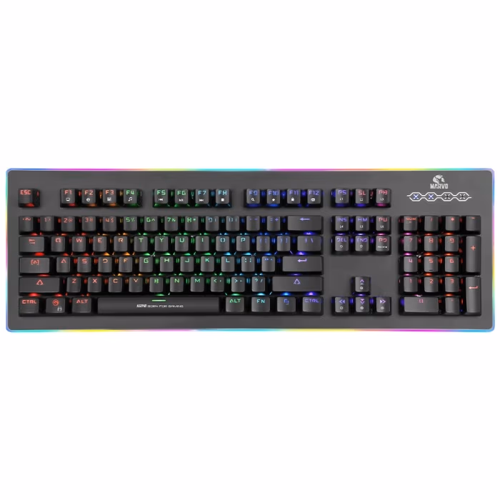 MARVO " KG940", Marvo Keyboard Mechanical KG940 Wired Gaming US Rainbow, Red Switch 