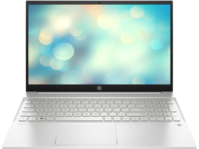 HP Pavilion 15 Natural Silver, 15.6" FHD IPS 250 nits (AMD Ryzen 3 5300U 4xCore 2.6-3.8 GHz, 8GB (1x8) DDR4 RAM, 256GB PCIe NVMe SSD, AMD Radeon Graphics, no ODD, CR, WiFi-AC 6 AX/BT5.2, HDMI, DP, USB Type-C, 3cell, 720p HD Webcam, Backlit KB, Ru, Free DO photo 1