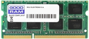 16GB DDR4-3200 SODIMM  GOODRAM, PC25600, CL22, 2048x8, Single Rank, 1.2V