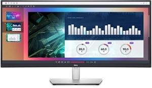 34.0" DELL IPS LED P3421W Curved Black (5ms, 21:9, 300M:1, 300cd, 3440 x 1440, 178°/178°, HDMI, DisplayPort, USB-C (Data, Video, Power), USB Hub: 2 x USB2.0 + 2 x USB3.1, Audio Line out, Height Adjustment, VESA  ) thumbnav 1
