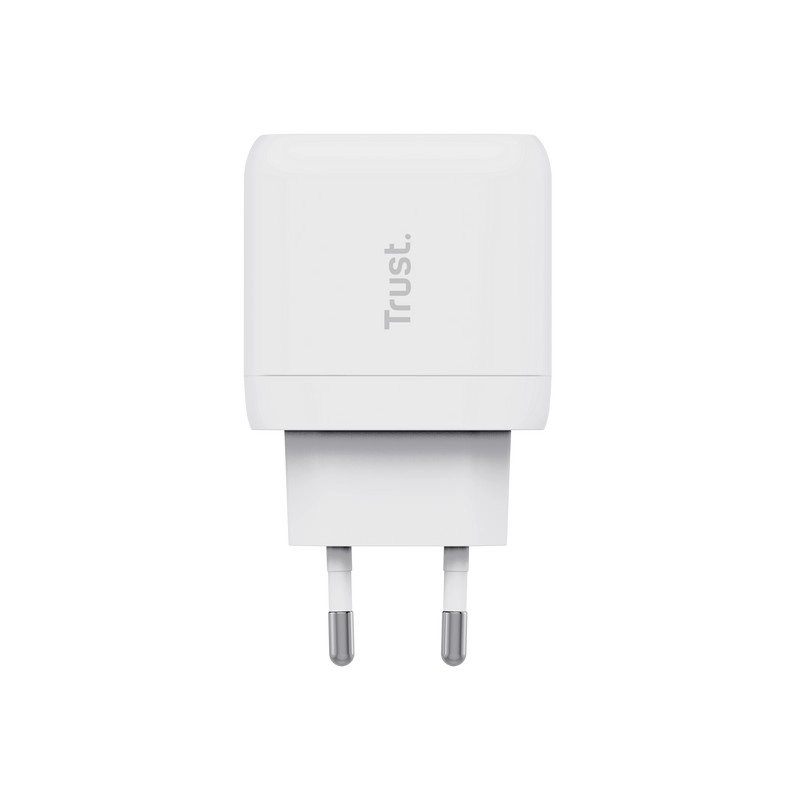 Trust Maxo 45W Universal USB-C Charger,  Charging technology USB-C, USB PD 3.0 + PPS, output (5, 9, 12, 15, 20V; max 3A), with included 2m USB-C cable, White