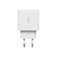 Trust Maxo 45W Universal USB-C Charger,  Charging technology USB-C, USB PD 3.0 + PPS, output (5, 9, 12, 15, 20V; max 3A), with included 2m USB-C cable, White