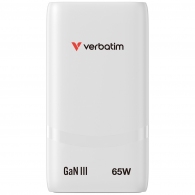 Incarcator USB VERBATIM Fold 'n' Go GaN Charger 65W / Dual USB-C/ White thumbnav 2