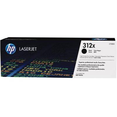 HP 312X (CF380X) High Yield Black Original LaserJet Toner Cartridge (up to 4400 pages), for HP LaserJet Pro M476 Series photo 1 HP 312X (CF380X) High Yield Black Original LaserJet Toner Cartridge (up to 4400 pages), for HP LaserJet Pro M476 Series photo 1