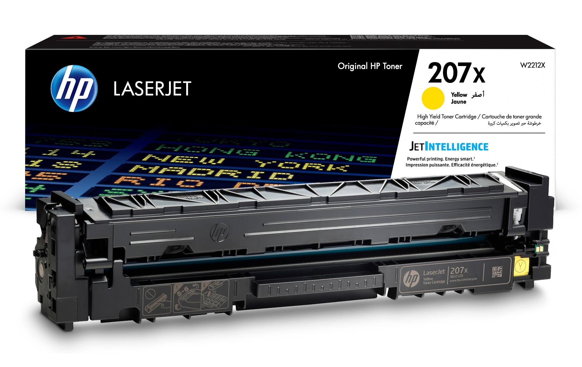 HP 207X (W2212X) Yellow LaserJet Toner 2450 pages for HP Color LaserJet Pro MFP M283fdw, HP Color LaserJet Pro M255dw, HP Color LaserJet Pro MFP M282nw, HP Color LaserJet Pro MFP M283fdn photo 3