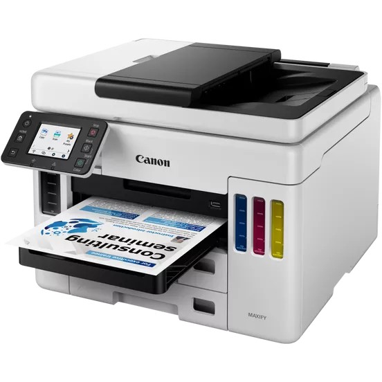 MFD CISS Canon MAXIFY GX7040 / Fax / Duplex /  D-ADF / Wi-Fi / RJ45 / 2 tray / White photo 3