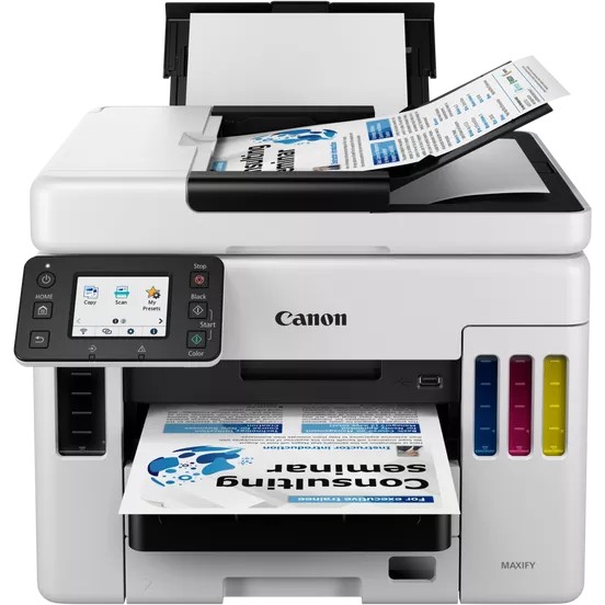 MFD CISS Canon MAXIFY GX7040 / Fax / Duplex /  D-ADF / Wi-Fi / RJ45 / 2 tray / White photo 4