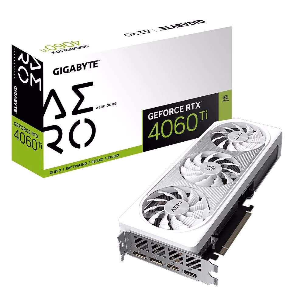 Видеокарта Gigabyte GeForce RTX 4060 Ti AERO OC/ 8GB/ GDDR6/ 128bit