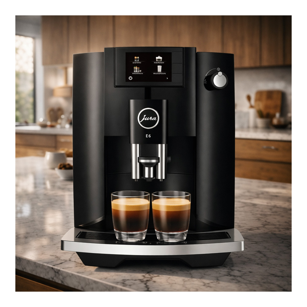 Aparat de cafea Espresso JURA E6 Piano Black, 15437 / 15 bar / Espresso photo 8