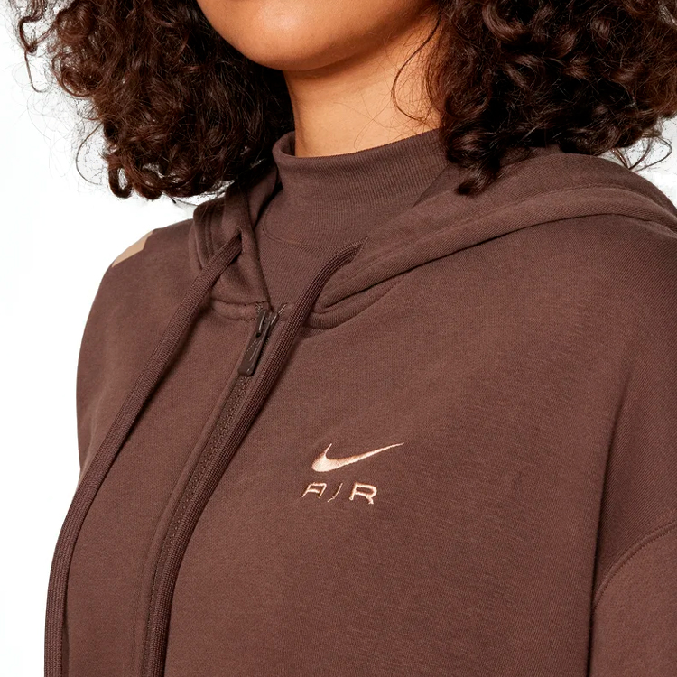 Hanorac Nike W NSW AIR FLC OS FZ HD XS Maro Femei photo 2
