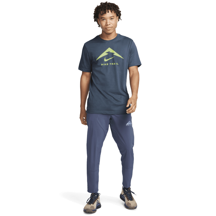 Футболка мужская Nike M NK DF TEE TRAIL LOGO L Синий photo 2