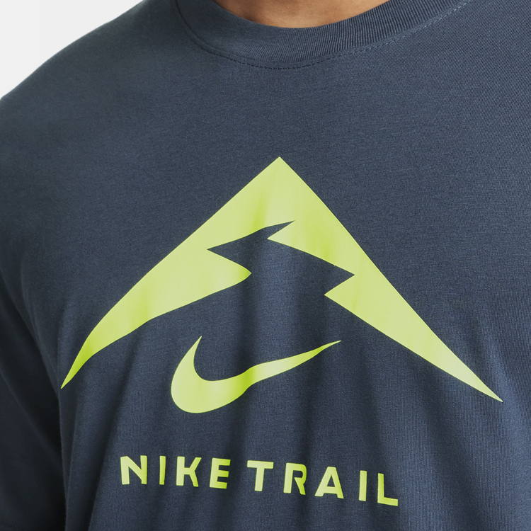 Футболка мужская Nike M NK DF TEE TRAIL LOGO L Синий photo 3