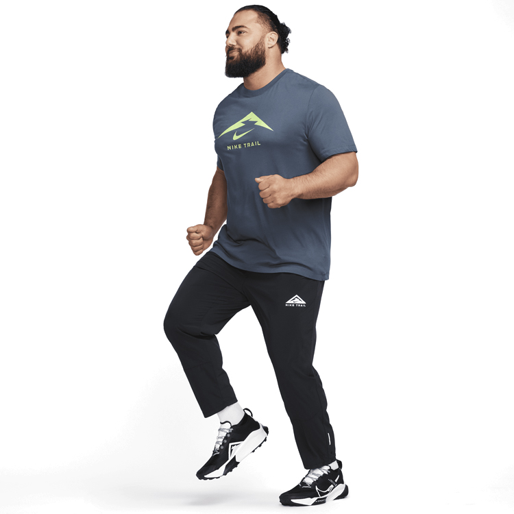 Футболка мужская Nike M NK DF TEE TRAIL LOGO L Синий photo 4