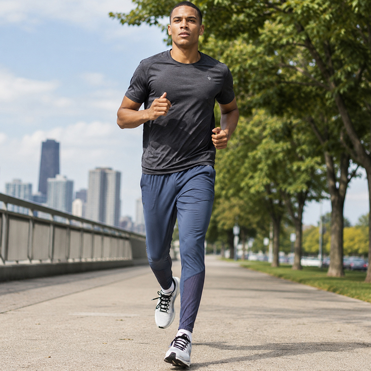 Брюки Nike M NK DF PHENOM RUN DIV PANT S Синий Мужской photo 6