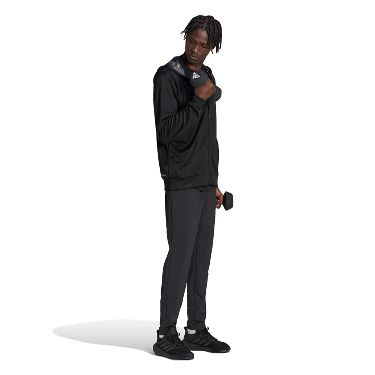Hanorac pt bărbați Adidas TR-ES+ BL FZ JA 2XL Negru photo 2
