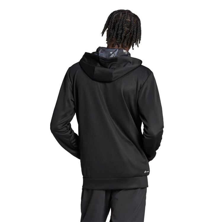 Hanorac pt bărbați Adidas TR-ES+ BL FZ JA 2XL Negru photo 3