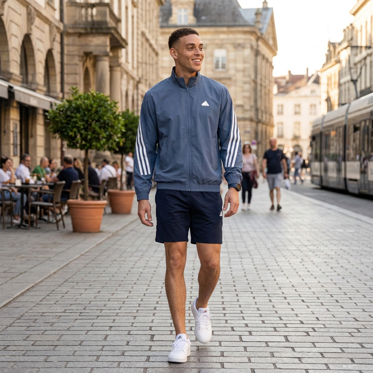 Мужская Толстовка Adidas M FI WV TT S Синий photo 3