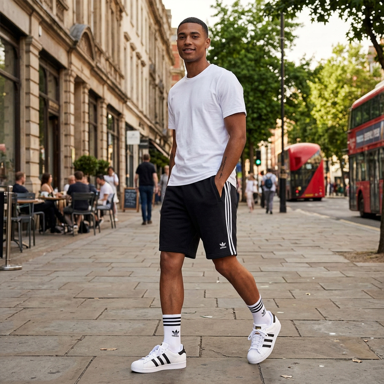 Sorti de bărbați Adidas 3-STRIPE SHORT S Negru photo 7