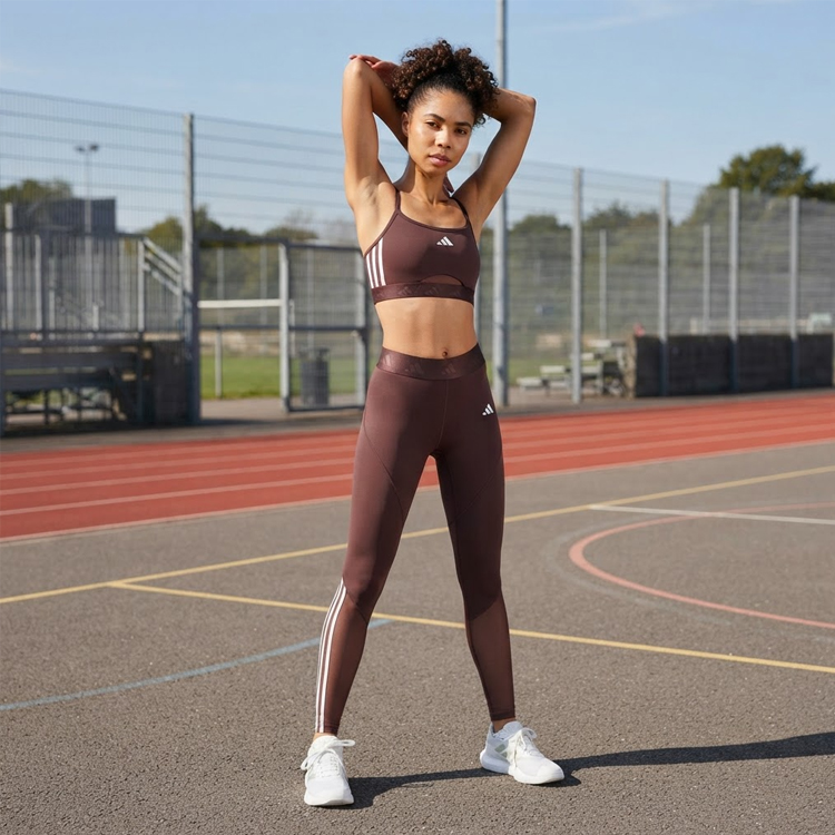 Легинсы Adidas HYGLM 1/1 L / Женский / XXS / Коричневый photo 4