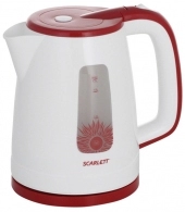 Чайник электрический Scarlett SC-EK18P37, 1.7 л, 2200 Вт, Белый