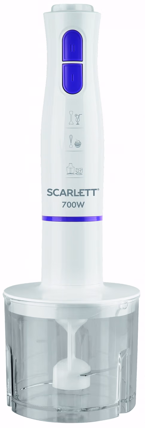 Blender Scarlett SC-HB42F37, 7 W, 2 trepte viteza, Alb