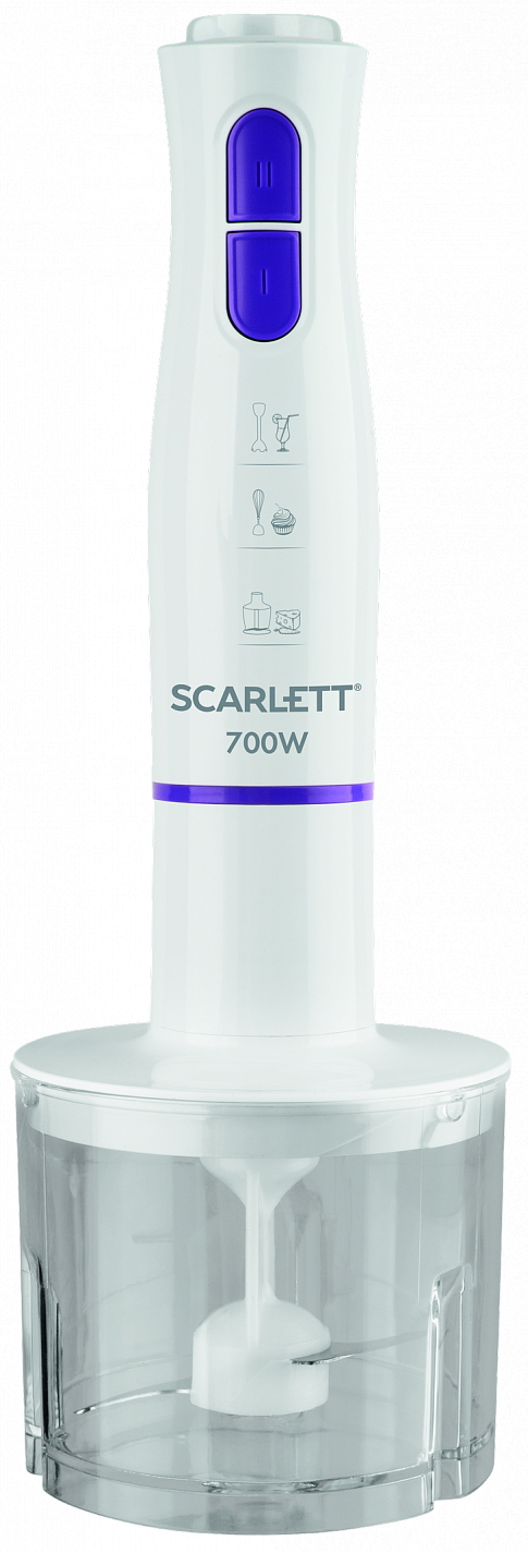 Blender Scarlett SC-HB42F37, 7 W, 2 trepte viteza, Alb photo 1