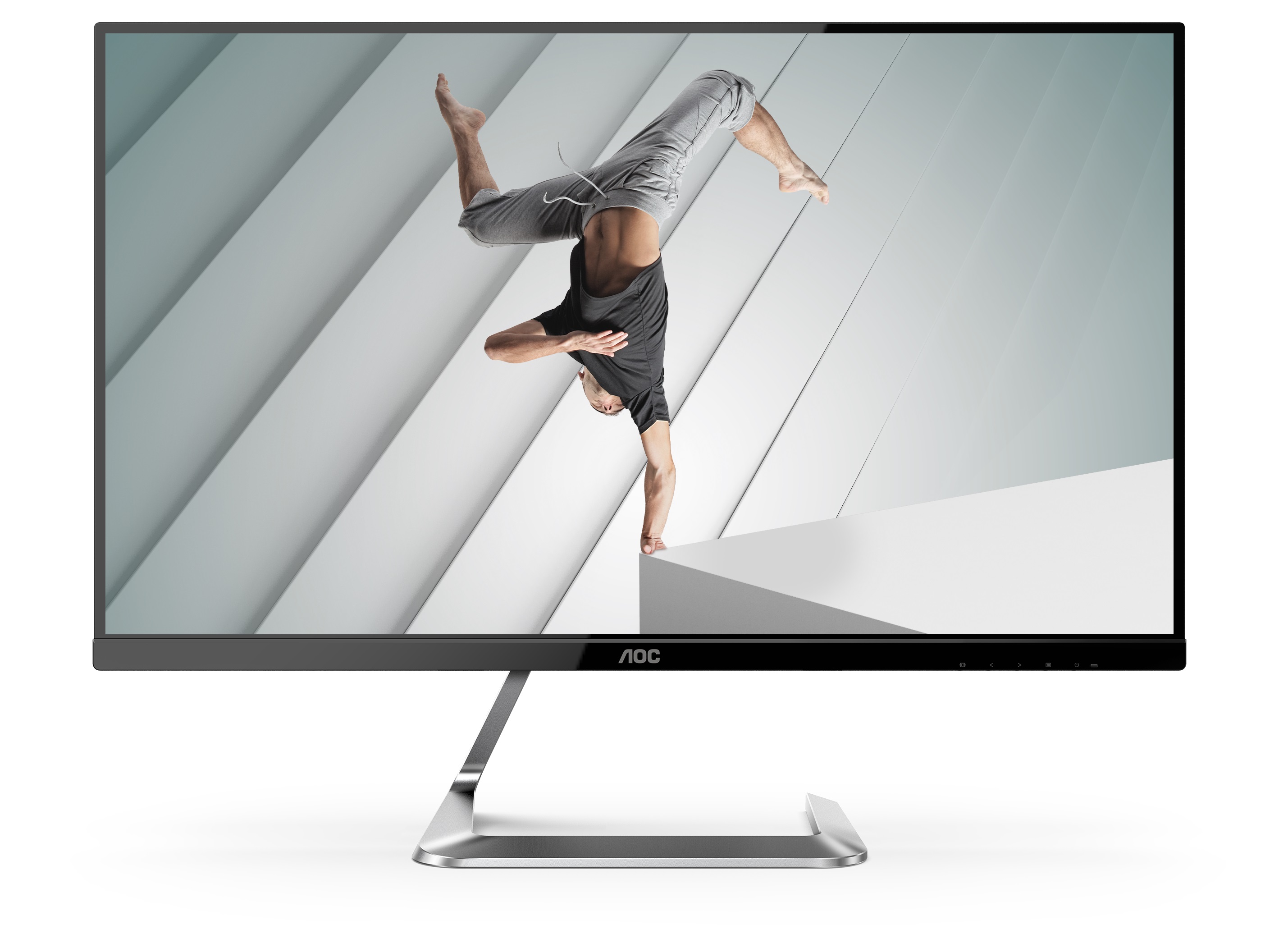 27.0" AOC IPS LED Q27T1 Porsche Design Black/Silver (5ms, 50M:1, 350cd, 2560 x 1440, 178°/178°, 2 x HDMI, DisplayPort, 75Hz, Audio Line-in/out) photo 1