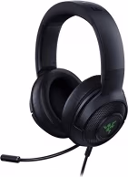 RAZER Kraken V3 X / Wired USB Gaming Headset, 7.1 Surround Sound, HyperClear Cardioid Mic, THX Spatial Audio, TriForce 40mm Drivers, Hybrid fabric and memory foam ear cushions, Razer Chroma™ RGB