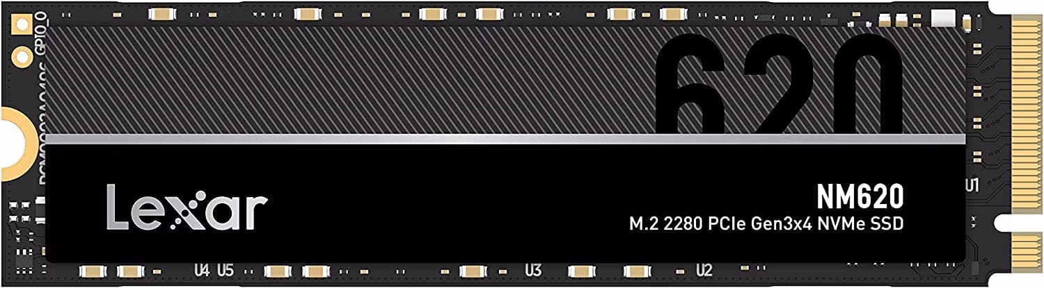 M.2 NVMe SSD 256GB Lexar NM620, Interface: PCIe3.0 x4 / NVMe1.4, M2 Type 2280 form factor, Sequential Reads/Writes 3500 MB/s/ 1300 MB/s, Random Read/Write 92K IOPS/ 240K IOPS, MAP1202A-F1C, LDPC, HMB SLC cache 64MB, TBW: 125 TB, MTBF: 1.5mln hours, Micron 